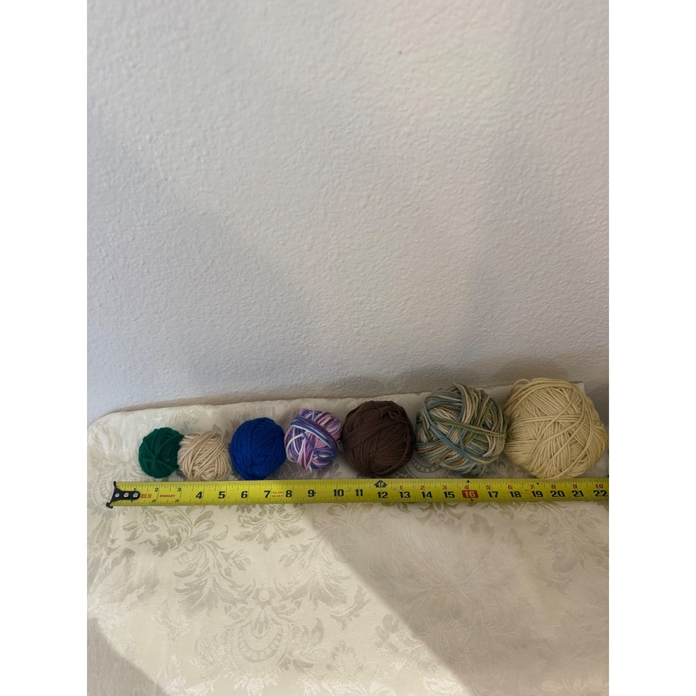Mixed Yarn Lot Assorted Colors Variegated and Solid Crafting Knitting Crochet - Picture 3 of 11